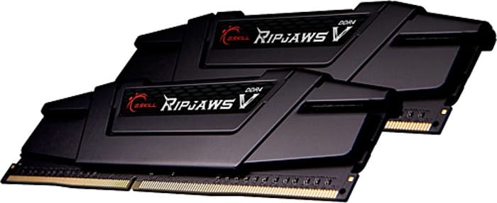 Gskill RipjawsV F4-3200C16D-32GVK Siyah DDR4-3200Mhz CL16 32GB (2X16GB) DUAL (16-18-18-38) 1.35V