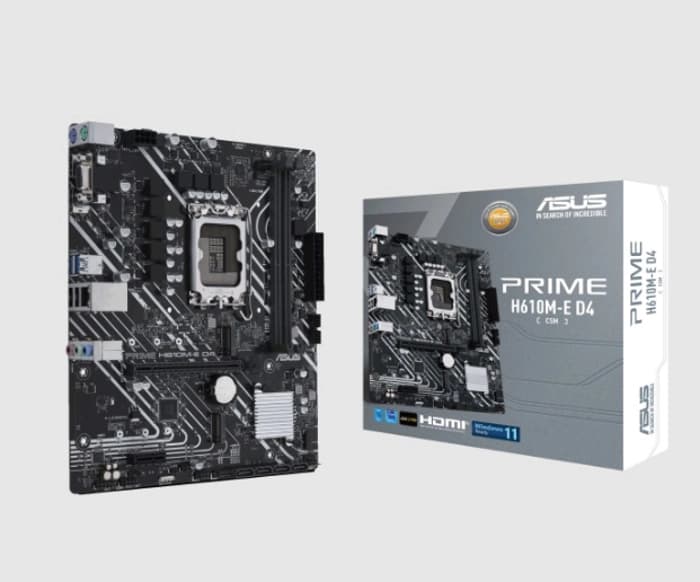 Asus Prime H610M-E D4-CSM 1700P Vga Hdmi Dp Anakart
