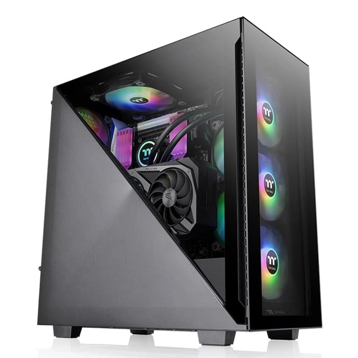 THERMALTAKE POWERSIZ DIVIDER 300 TG MID-TOWER PC KASASI SİYAH CA-1S2-00M1WN-01