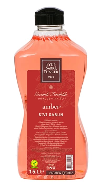 Eyüp Sabri Tuncer 1,5lt Amber Sıvı Sabun Doğal Zeytinyağlı(650.10.20.0017)