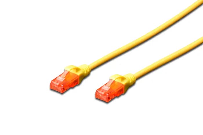 Assmann Dk-1617-0025/Y Digitus Patch Kablo, U-Utp, Cat. 6, 0.25 Metre, Awg 26/7, Cu, Lszh, Sarı Renk