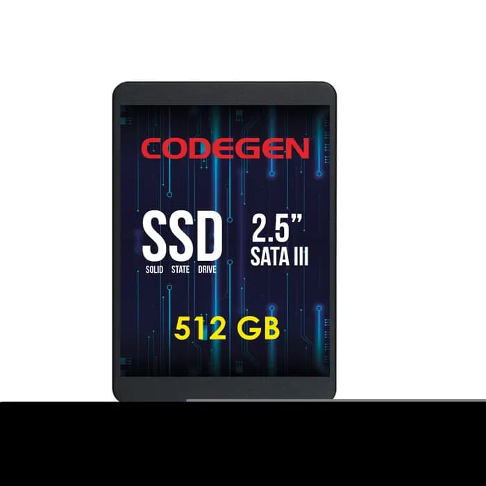 Codegen Cdg-512Gb-Ssd25 2.5" 512Gb (520/480Mb/S) Sata Ssd Disk (7Mm)