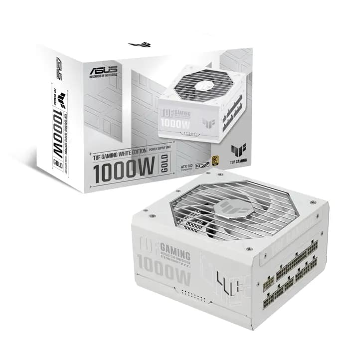 Asus Tuf Gamıng-1000G 80+ Gold 1000W Modüler Atx 3.0 Uyumlu 10 Yıl Garanti - Beyaz