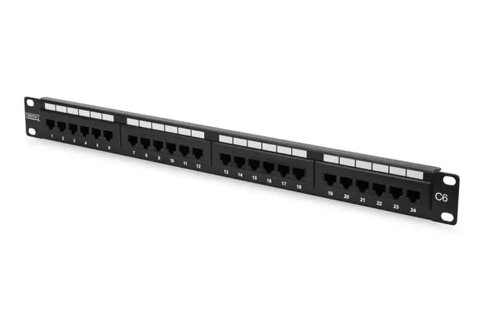 Digitus Dn-91624U-Cr Cat 6 E Sınıfı Patch Panel Zırhsız (Unshielded) Siyah Renk