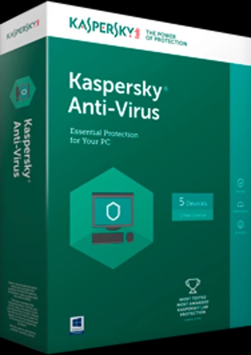 Kaspersky Antı-Vırus 5 Kullanıcı 1 Yıl