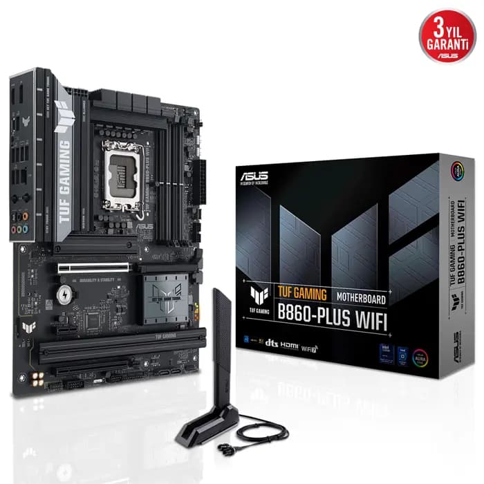 Asus TUF Gaming B860-PLUS Wi-Fi  DDR5 1851P DP HDMI 3xM2 RGB BT WiFi 7 ATX