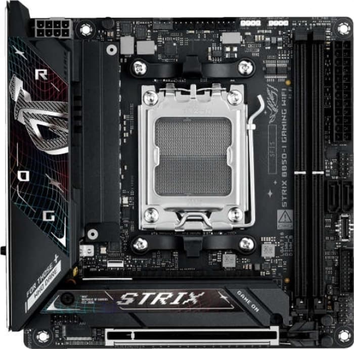 ASUS ROG STRIX B850-I GAMING WIFI AMD B850 AM5 DDR5 6400 DP HDMI 3X M2 USB3.2 WİFİ 6E BT AURA RGB 2.5GBİT LAN ATX ARMOURY CRATE AI SUİTE 3 PCIE SLOT Q RELEASE