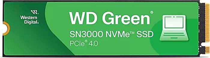 WD GREEN WDS500G4G0E 500GB M.2 NVMe SN3000 5000/4100MB/s GEN4 SSD