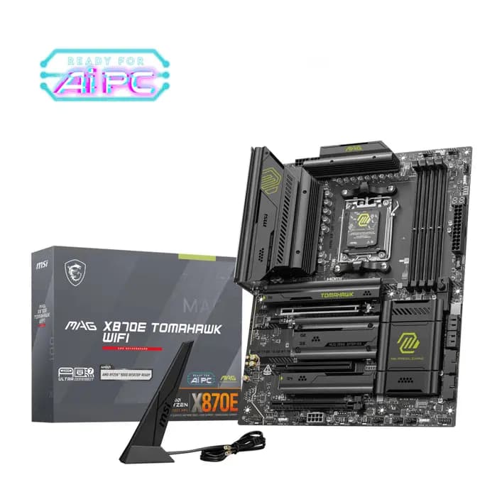 MSI MAG X870E TOMAHAWK WIFI AM5 DDR5 8400(OC) M.2 5G Lan HDMI Wifi 7 ATX