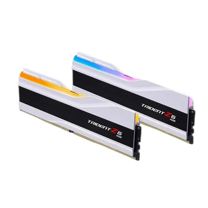 F5-6000J3636F32GX2-TZ5RW GSKILL Trident Z5 RGB Beyaz DDR5-6000Mhz CL32 64GB (2x32GB) DUAL (36-36-36-96) 1.35V