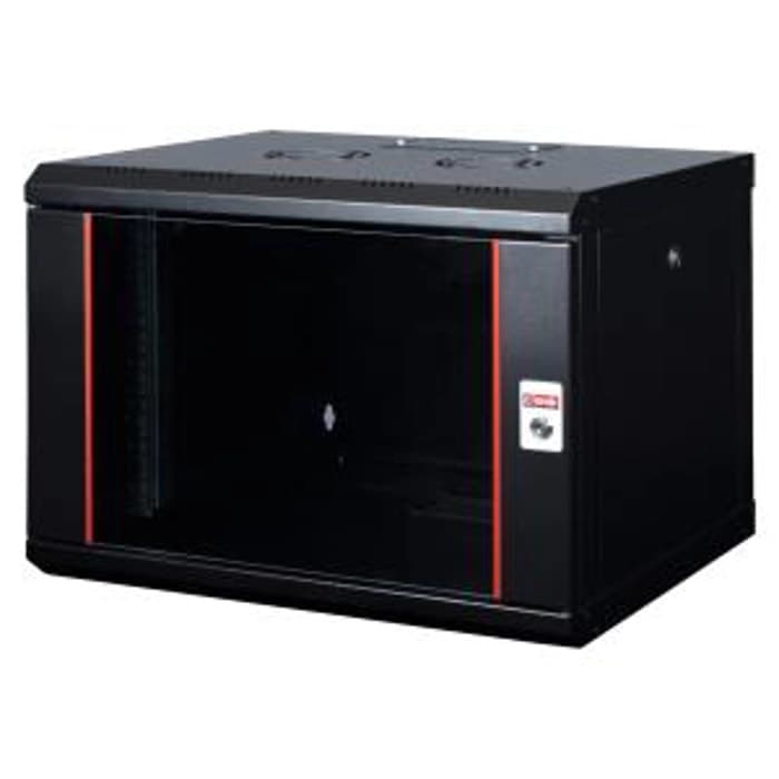 Lande LN-PR07U6045-BL Proline Serisi 7U 19 W600mm x D450mm Duvar tipi Kabinet-Siyah