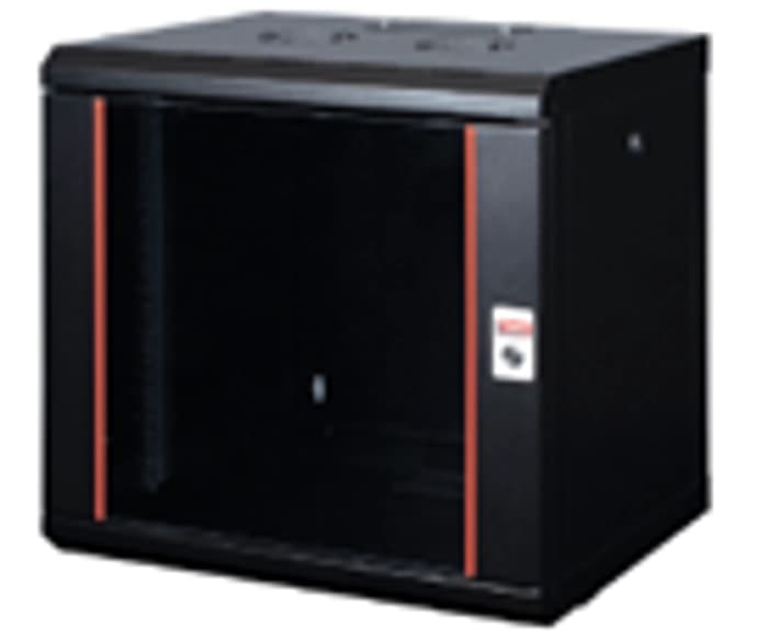 Lande LN-PR12U6060-CC Proline Serisi 12U 19 W600mm x D600mm Duvar tipi Kabinet-Siyah