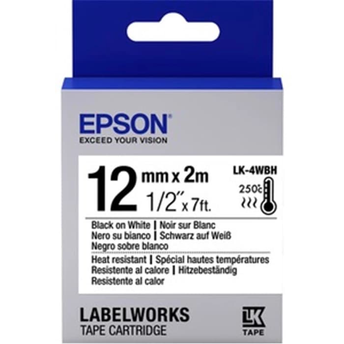 Epson LK-5SBE Gümüş Üzeri Siyah 18mm 9Metre Etiket