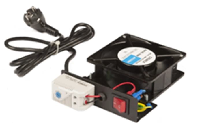 Lande LN-FAN-ONF-4FFS-BL Fan Modulü 4 lü fan modülü on/off switchli RAL 9005 Siyah Dikili tip