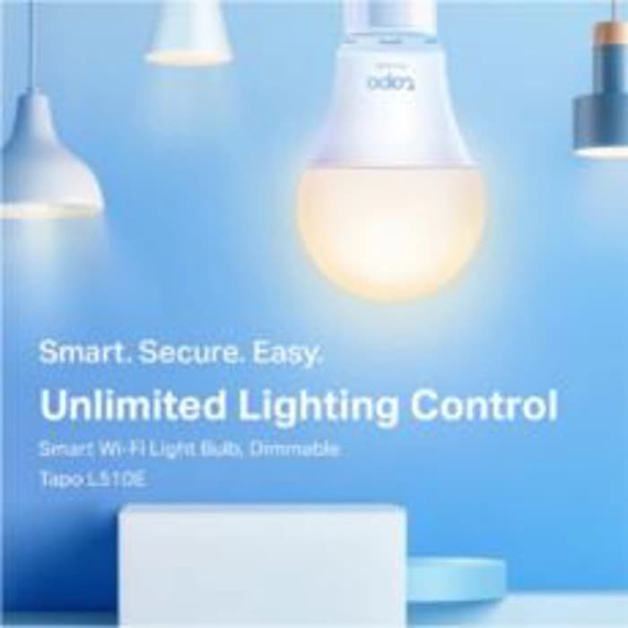 TP-Link Tapo Smart Wi-Fi Light Bulb Dimmable 2-Pack - TAPO-L510E-2P