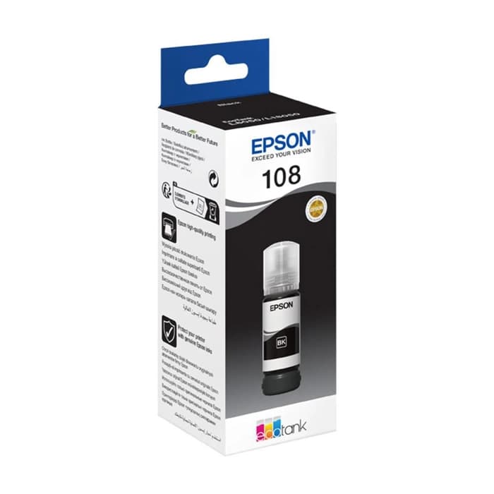 Epson 108 T09C1  Black Siyah Şişe Mürekkep T09C14A L18050-L8050