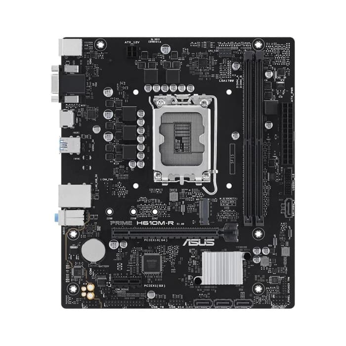 ASUS PRIME H610M-R-SI Intel H610 LGA1700 DDR5 5600 DP HDMI VGA M2 USB3.2 mATX ASUS 5X PROTECTION III - Beyaz Kutu