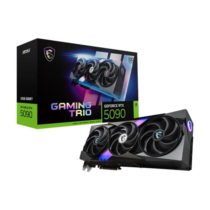 MSI VGA GEFORCE RTX 5090 32G GAMING TRIO OC RTX5090 32GB GDRR7 512B DX12 PCIE 5.0 X16 (3XDP 1XHDMI)