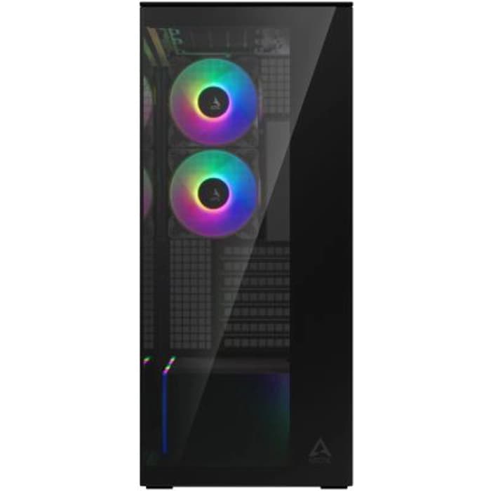 ARCTIC XTENDER USB-C TEMPERLİ CAM PANEL DAHİLİ ARGB FANLAR 420MM SIVI SOĞUTMA DESTEKLİ KULE TİPİ MAT SİYAH BİLGİSAYAR KASASI