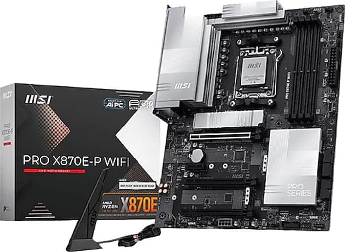 MSI PRO X870E-P WIFI AM5 DDR5 8200MHZ(OC) 3X M.2  USB4 GBPS HDMI 5G LAN WIFI 7 RGB ATX