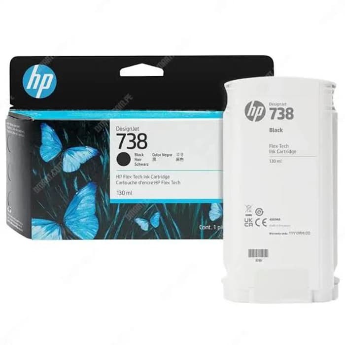 HP 498N4A (738) BLACK DESIGNJET INK 130 ML
