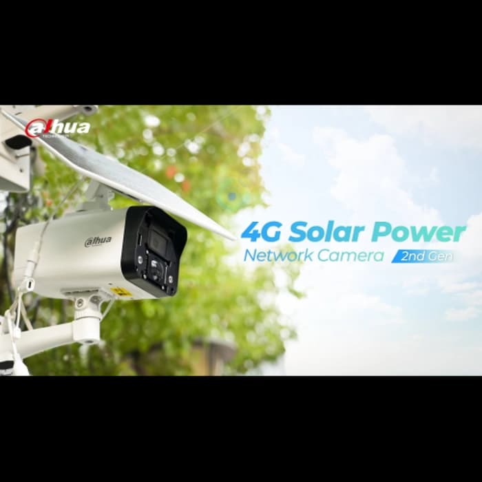 DAHUA IPC-HFW2441DG-4G-SP-B-MAX, 4Mpix, 3,6mm Lens, H265+, 30Mt Gece Görüşü, Dahili Mikrofon, IP67,  Solar(Güneş Enerjili) IP Kamera