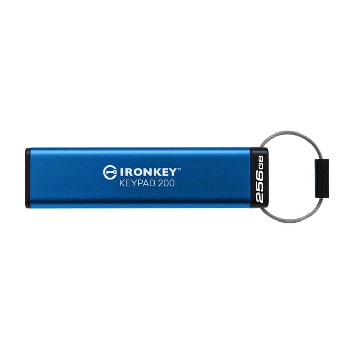 Kingston IKKP200-256GB 256GB IronKey Keypad 200, FIPS 140-3 Lvl 3 (Pending) Flash Bellek