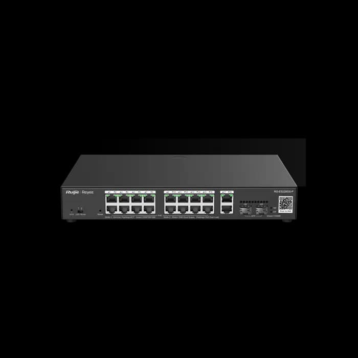 RUIJIE-REYEE RG-ES220GS-P 20 Port Gbit 16 Port PoE+ 250W 2xGbit+2xSFP Uplink Cloud Managed Switch