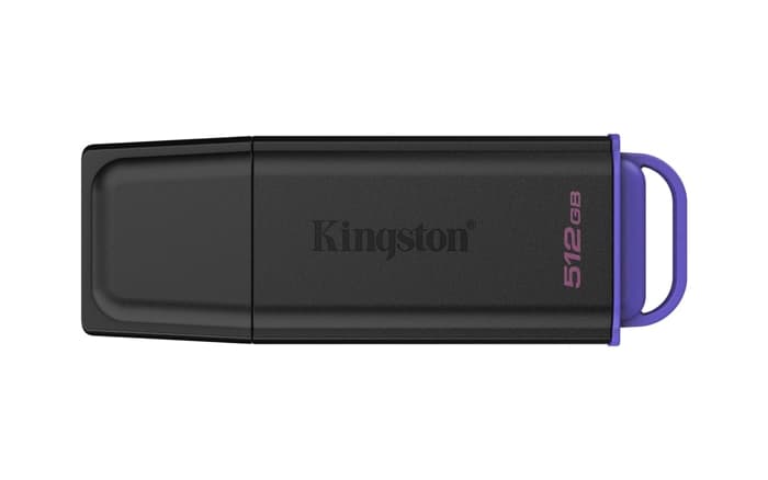Kingston DTXG2/512GB - 512GB Portable USB 3.2 Gen 1 DataTraveler Exodia Black-Purple Flash Bellek
