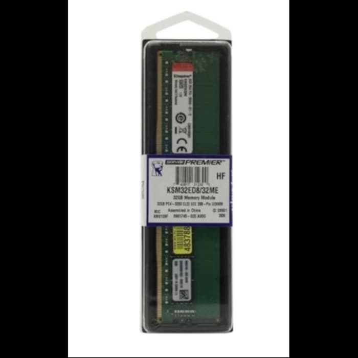 Kingston KSM32ED8/32ME - 32Gb 3200Mhz DDR4 ECC CL22 UDIMM Server Ram