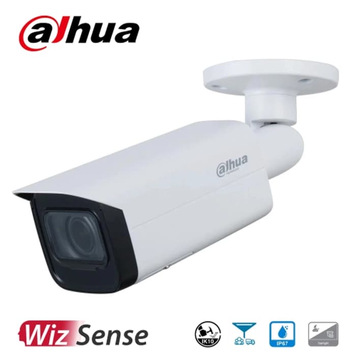 DAHUA IPC-HFW5442T-ASE, 2Mpix, 2,8mm Lens, H265+, Wizmind, 50Mt Gece Görüşü, IP67, IK10, PoE Metal Kasa Bullet IP Kamera
