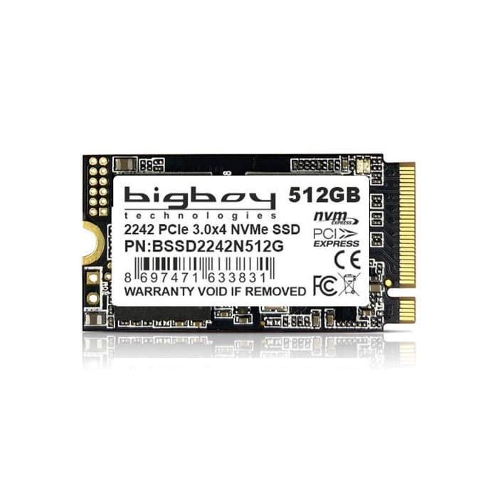 Bigboy BSSD2242N512G 512GB 2242 PCIe 3.0 x4 M.2 NVMe Notebook SSD