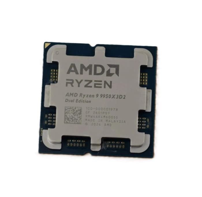 TRAY - AMD Ryzen 9 9950X3D2 4.30GHz 192MB AM5 İşlemci (Grafik Kart VAR, Fan YOK)
