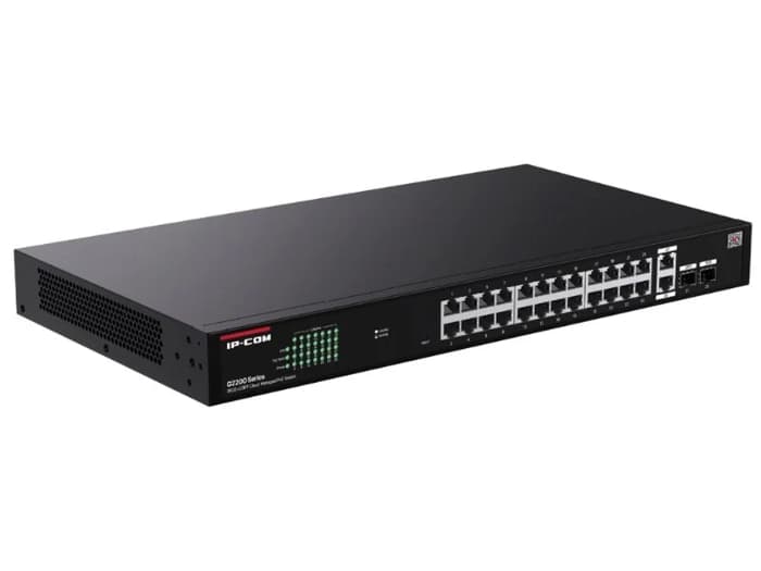 IP-COM G2228P-24-410W 24 PORT GIGABIT+2XRJ45/SFP UPLINK 370W POE CLOUD YÖNETİLEBİLİR RACKMOUNT SWITCH
