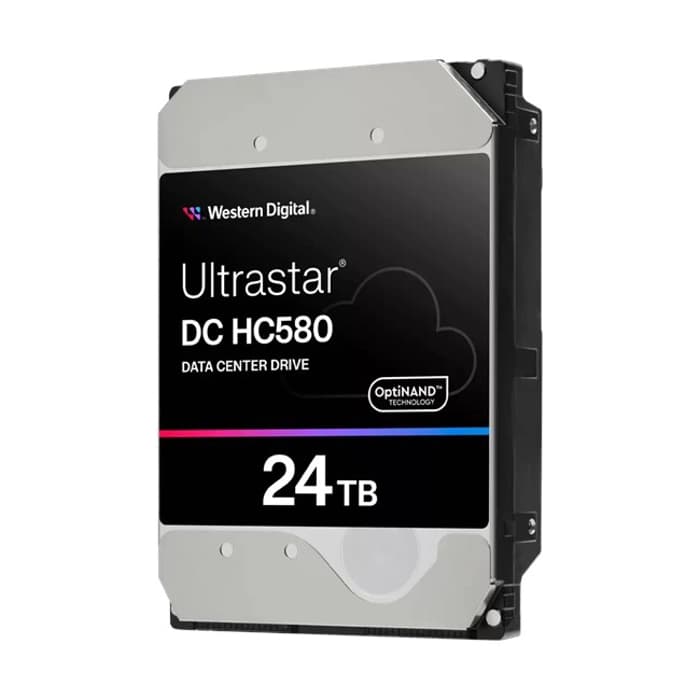 WD Ultrastar DC HC580 - 0F62795 WUH722424ALE6L1 24TB 3.5" 7200RPM 512MB SATA Enterprise HDD