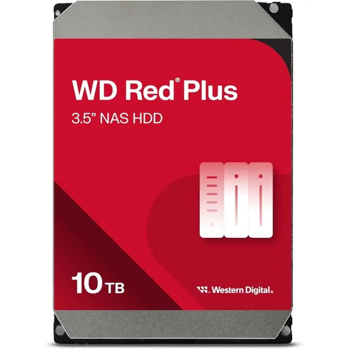 WD RED PLUS WD100EFGX 10TB 7200RPM 256MB SATA3 6Gbit/sn NAS HDD