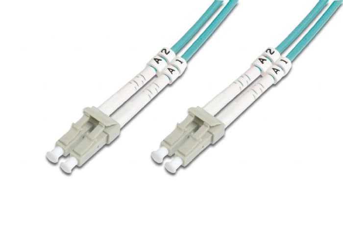 DK-2533-10/3 Digitus LC-LC Fiber Optik Patch Kablo, 10 metre, Multimode, Duplex, 50/125, OM3