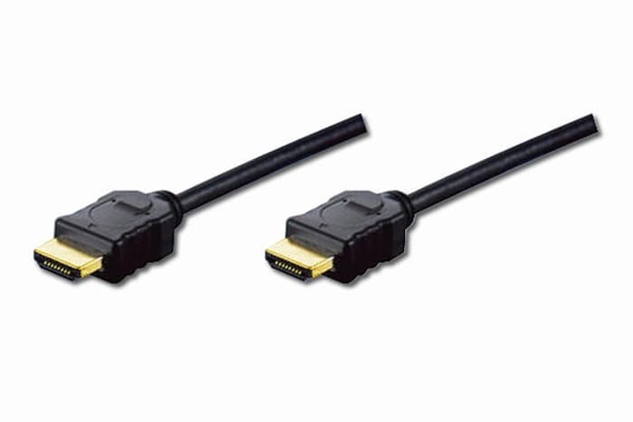AK-330114-020-S Hdmi High Speed with Ethernet Bağlantı Kablosu (Hdmi 1.4), 1080p, Hdmi Tip A Erkek - Hdmi Tip A Erkek, 2 metre, AWG32, gold flash kaplama, siyah renk