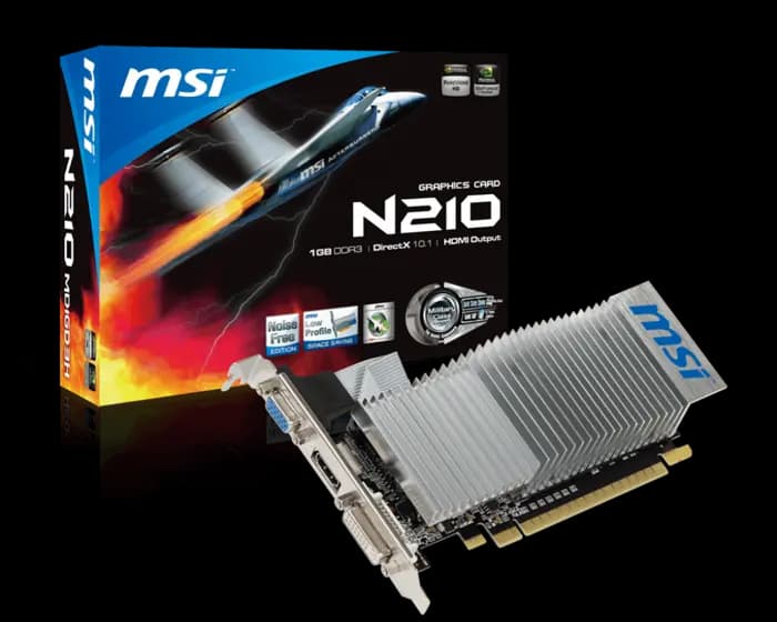 Msi N210 1GB GDDR3 64Bit Vga Dvi Hdmi Low Profile