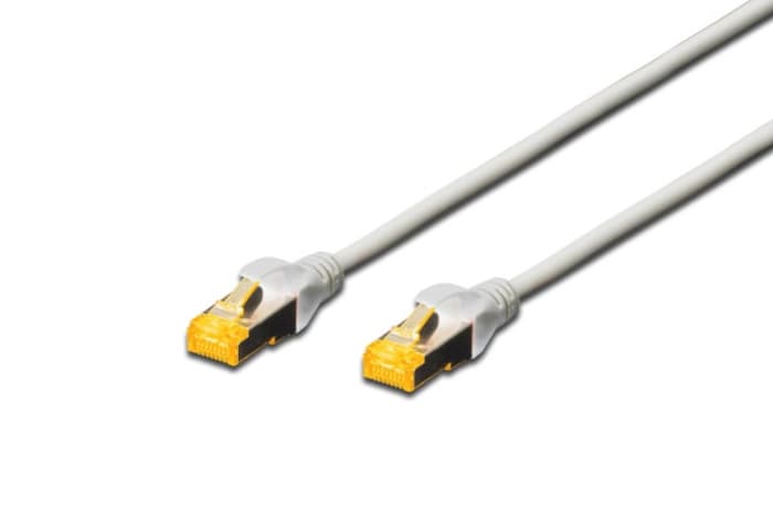 DK-1644-A-010 Digitus CAT 6A S-FTP Patch Kablosu, LSZH, Cu, AWG 26/7, 1 metre, gri renk
