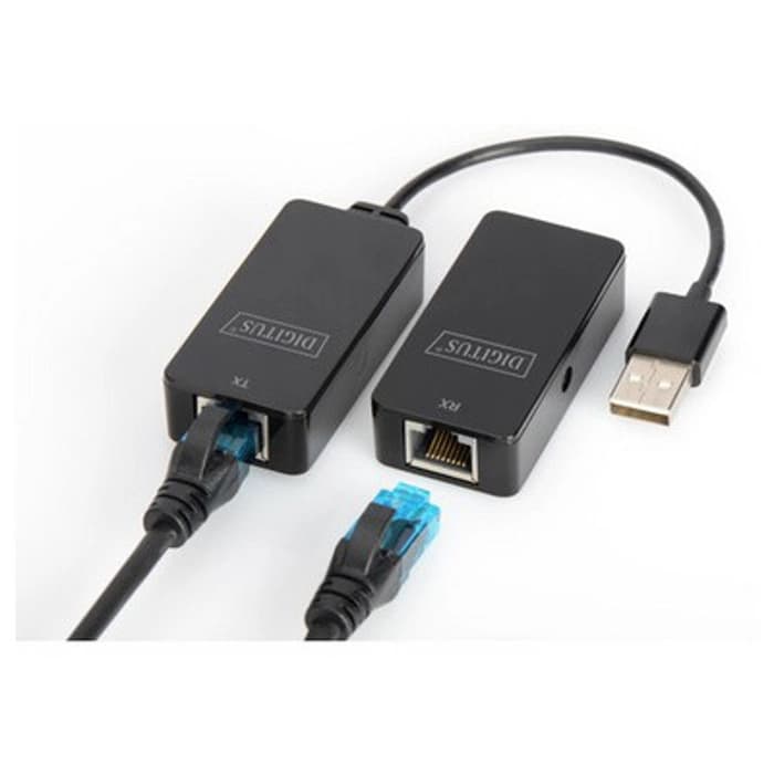 DA-70141 Digitus USB 2.0 Mesafe Uzatma Cihazı, CAT 6/6A/7 AWG23 S/FTP ya da F/FTP kablo kullanıldığında maksimum mesafe 50 metre