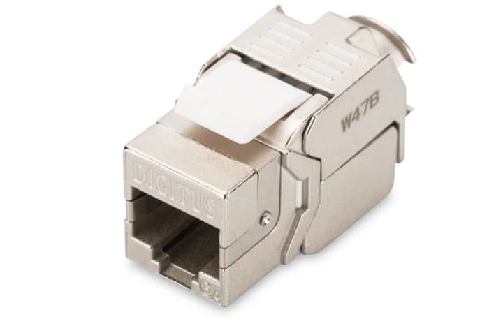 DN-93615 Digitus CAT 6A Keystone Jack, zırhlı/shielded, Re-embedded, 500 MHz acc. ISO/IEC 11801:2002 AM2:2009/09, aletsiz sonlandırma