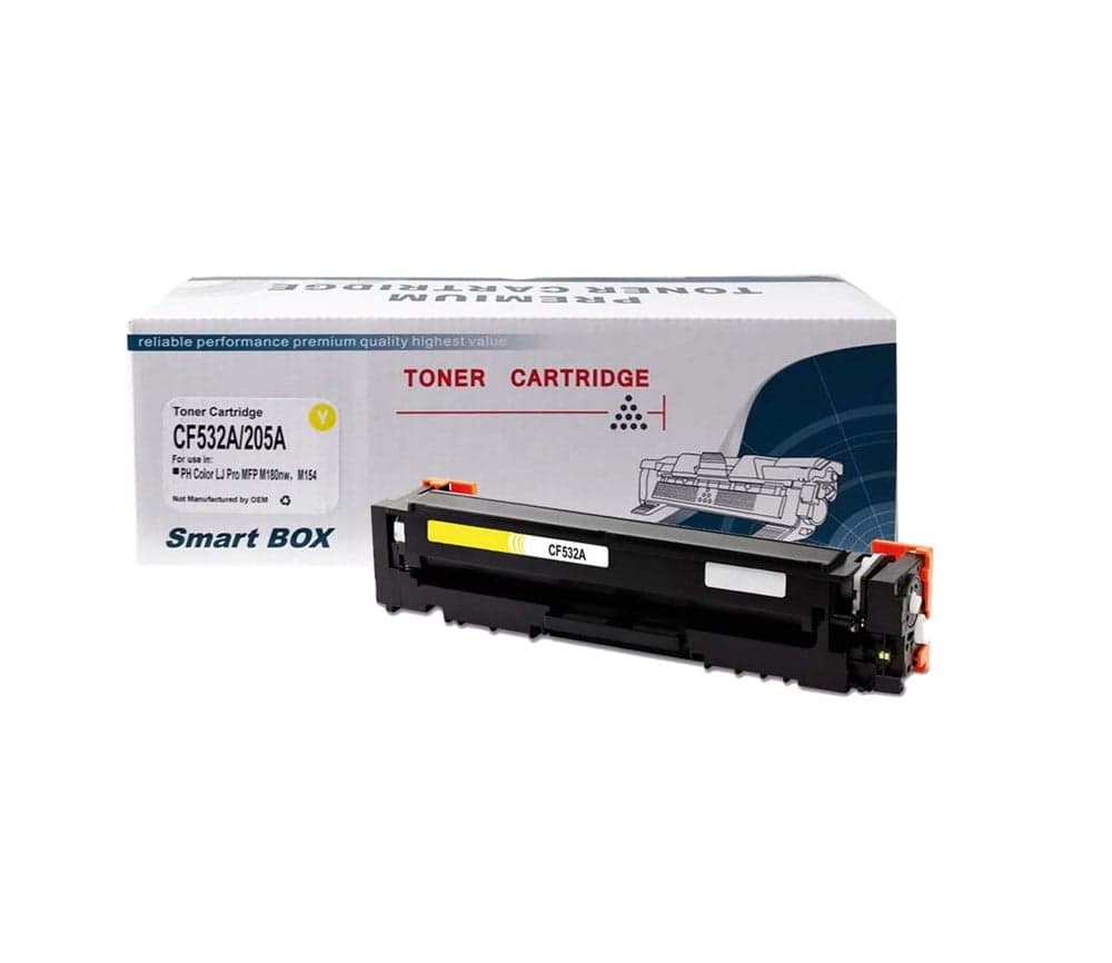 SmartBOX HP Uyumlu 205A-CF532A-532A-M180-M181 Sarı Muadil Toner 1400 Baskı