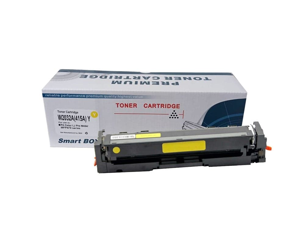 SmartBOX HP Uyumlu 415A-CRG055-W2032-M454-M479 Çipsiz Sarı Muadil Toner 2100 Sayfa