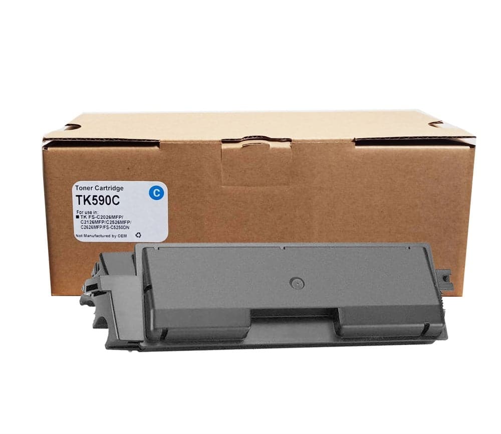 SmartBOX Kyocera Uyumlu TK-590-591-592-594-C2026-C2126-C5250 Mavi Muadil Toner 5000 Sayfa