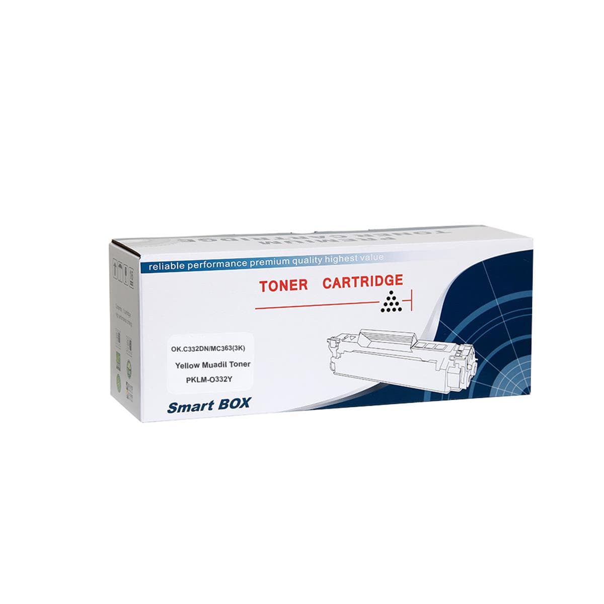 SmartBOX OKI Uyumlu .C332DN/MC363(3K) Yellow Muadil Toner