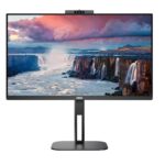 23.8 Aoc 24V5Cw/Bk Ips 1Ms 75Mhz 1Xhdmı 1Xdp Usb Type-C Fhd 1920X1080 Hoparlör Webcam Freesync Pıvot Vesa Siyah