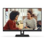 27 Aoc 27E3Um/Bk 4Ms 75Mhz 1Xvga 1Xhdmı 1Xdp Fhd 1920X1080 Usb3.2 Hoparlör Çerçevesiz Düşük Mavı Işık Vesa Siyah