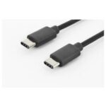 AK-300138-018-S USB Tip C Bağlantı Kablosu, USB Tip C Erkek (USB 3.1) - USB Tip C Erkek (USB 3.1), 1.8 metre, AWG 24/28, 2x zırhlı, UL, nikel kaplama, siyah renk