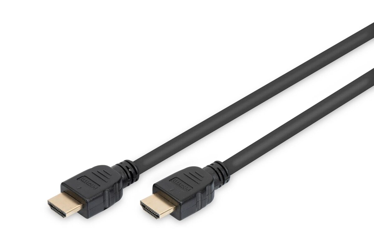 Ak-330124-030-S Hdmi Ultra High Speed With Ethernet Bağlantı Kablosu (Hdmi 2.1), 4320P, 8K Ultra Hd, Hdmi Tip A Erkek - Hdmi Tip A Erkek, 3 Metre, Altın Kaplama, Siyah Renk - Görsel 1